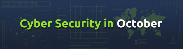 Banner with 'Cyber Security in October' text